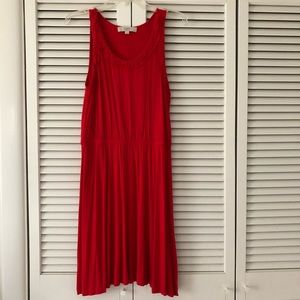 NEW Loft sleeveless red dress in petite large